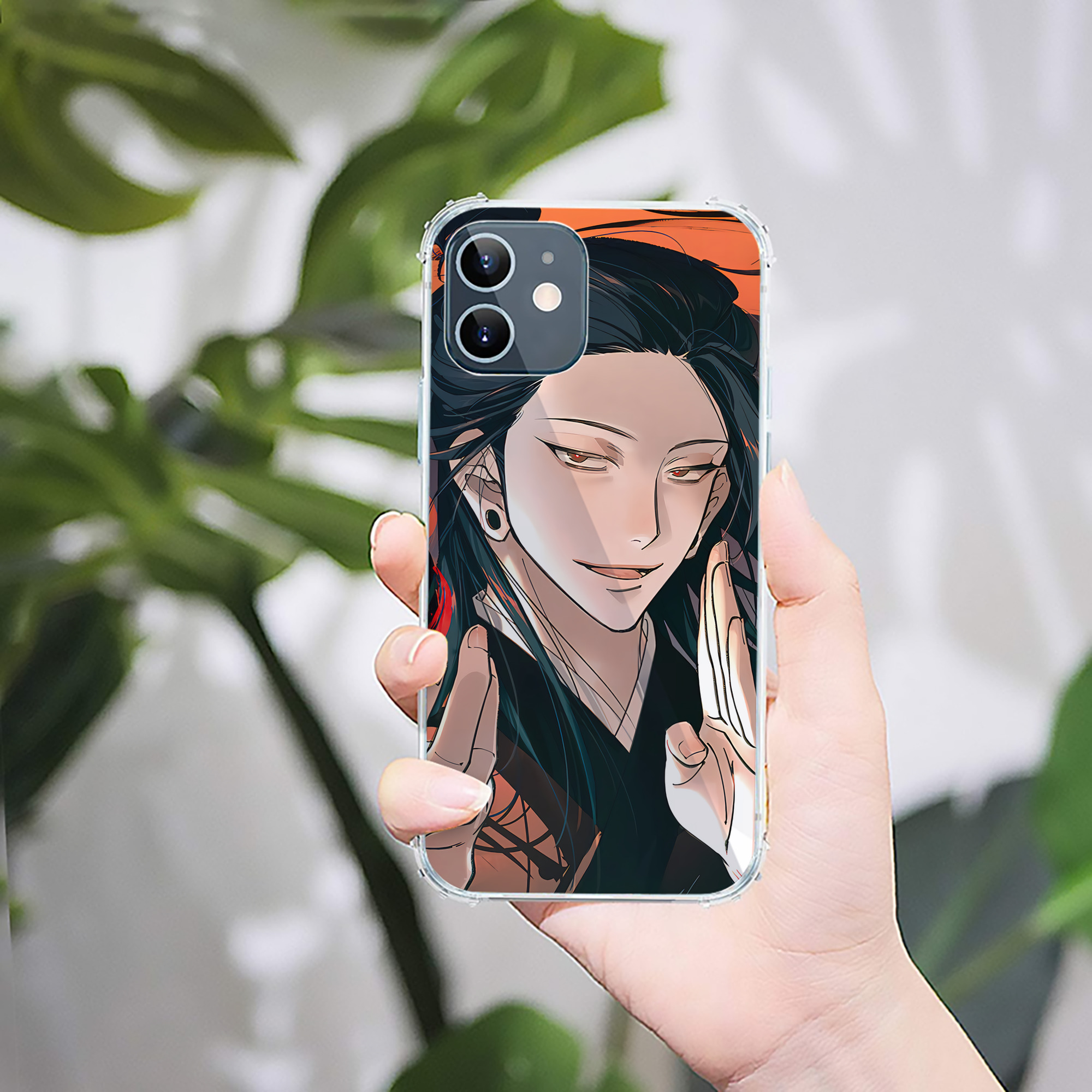 （画像用） 呪術廻戦 Jujutsu Kaisen 【iPhone 12シリーズ対応】透明スマホケース（クリアソフトケース）